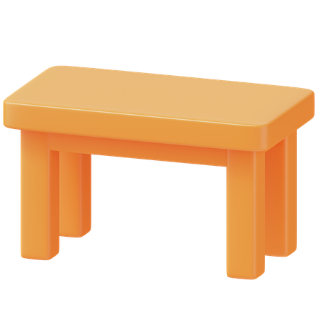 Mesa de madeira  3D Icon