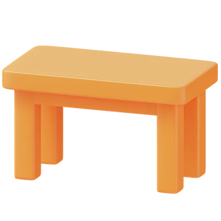 Mesa de madeira  3D Icon