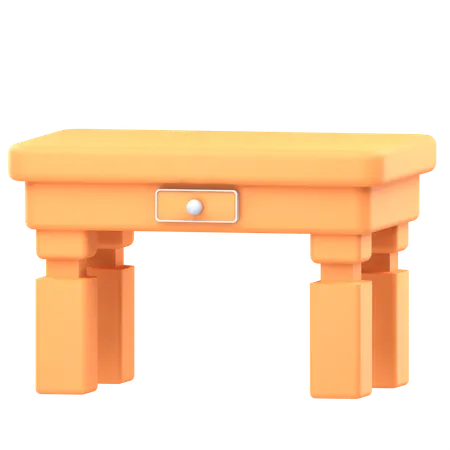 Mesa de madeira  3D Icon