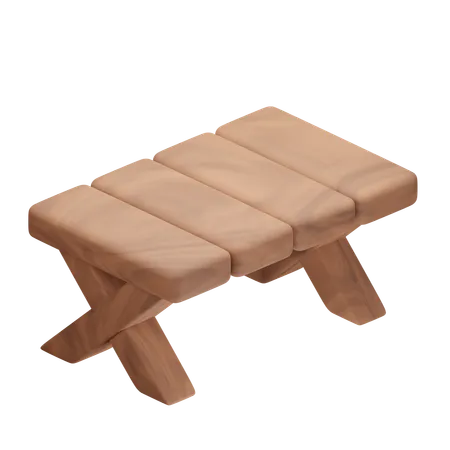 Mesa de madeira  3D Icon