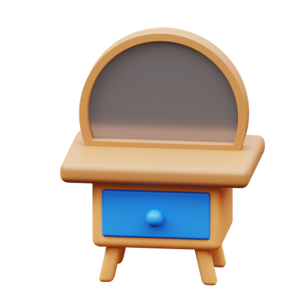 Mesa de maquiagem  3D Icon