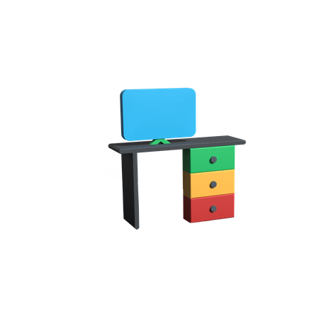 Mesa de oficina  3D Icon