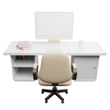 Mesa de oficina  3D Icon