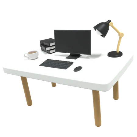 Mesa de oficina  3D Icon