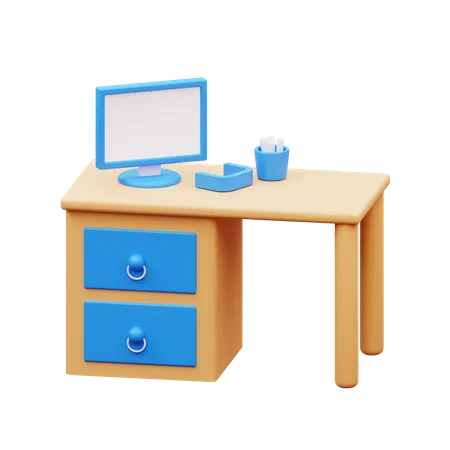 Mesa de ordenador  3D Icon