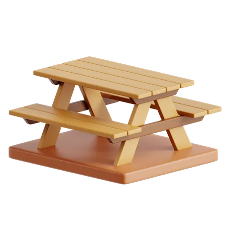 Mesa de piquenique  3D Icon