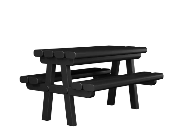 Mesa de piquenique  3D Illustration