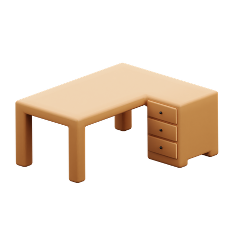 Mesa de trabajo  3D Icon