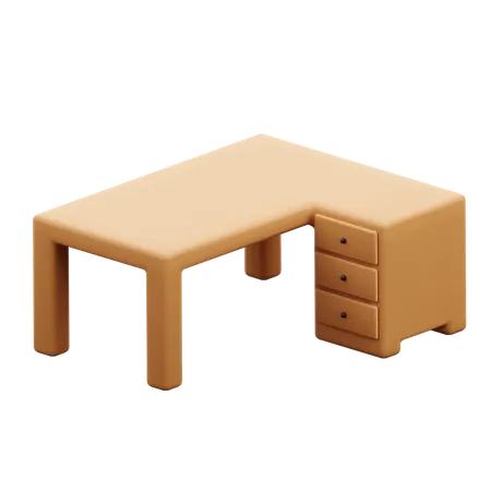 Mesa de trabajo  3D Icon