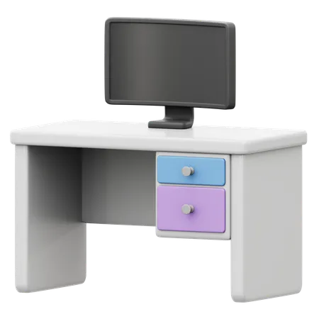 Mesa de trabalho  3D Icon