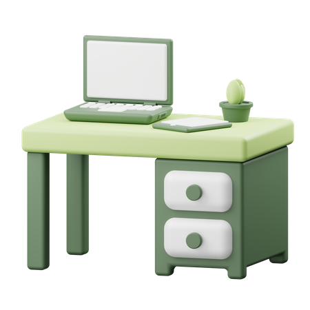 Mesa de trabalho  3D Illustration