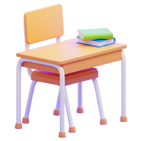 Mesa de estudante  3D Icon