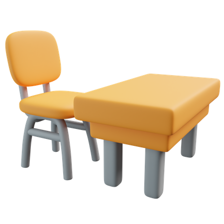 Mesa escolar  3D Icon