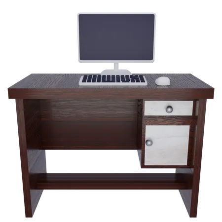 Mesa de escritório  3D Illustration