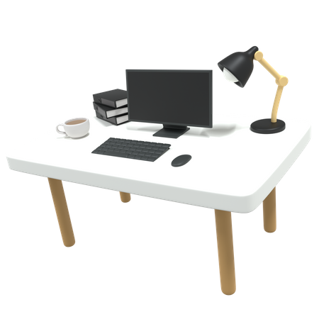 Mesa de escritório  3D Icon