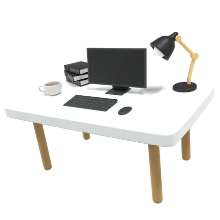 Mesa de escritório  3D Icon