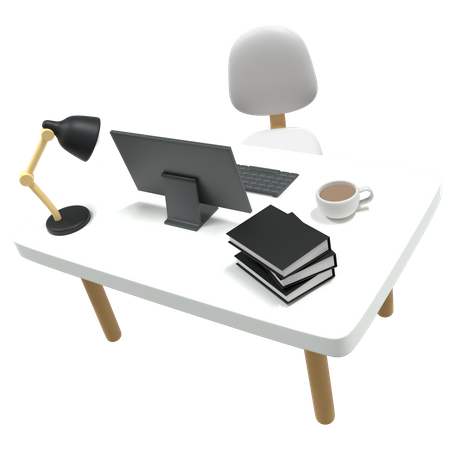 Mesa de escritório  3D Icon