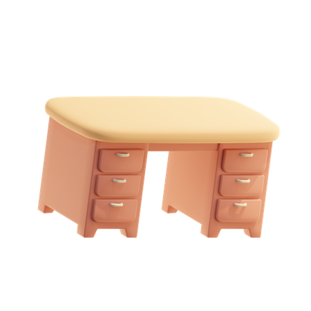 Mesa de gaveta  3D Icon