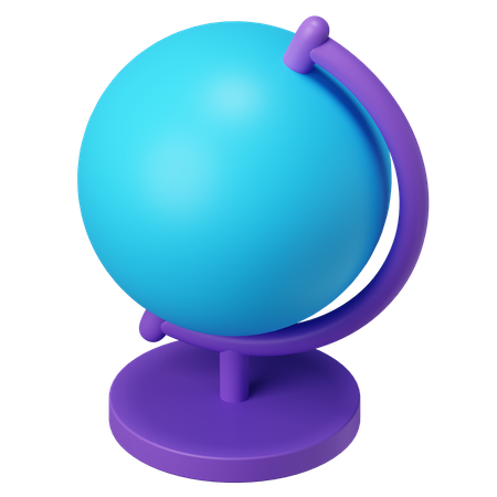 Globo de mesa  3D Illustration