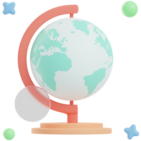 Globo de mesa  3D Illustration