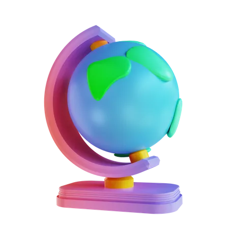 Globo de mesa  3D Illustration