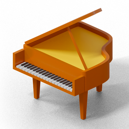 Mesa de piano  3D Icon
