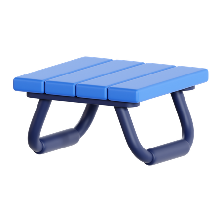 Mesa plegable  3D Icon