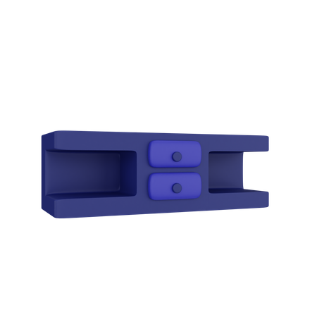 Mesa de TV  3D Icon