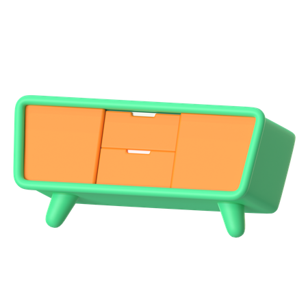 Mesa de TV  3D Icon