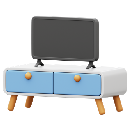 Mesa de televisión  3D Icon