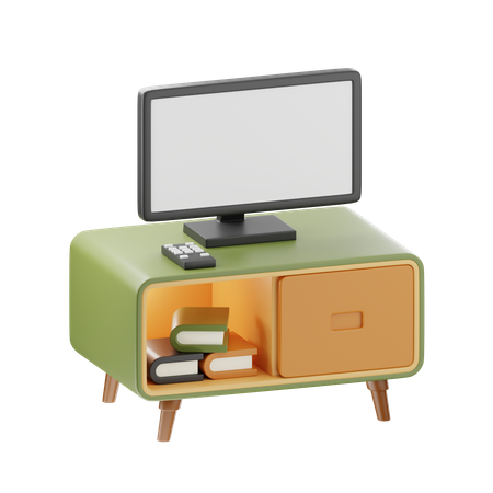 Mesa de televisión  3D Icon