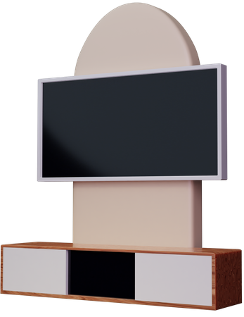 Mesa de TV  3D Illustration