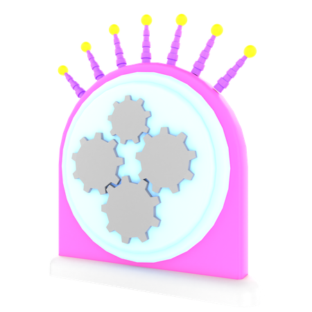 타임머신  3D Icon