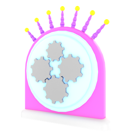 Mesin Waktu  3D Icon