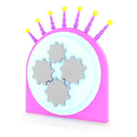 Mesin Waktu  3D Icon