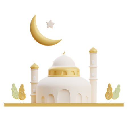 Cúpula da mesquita  3D Illustration