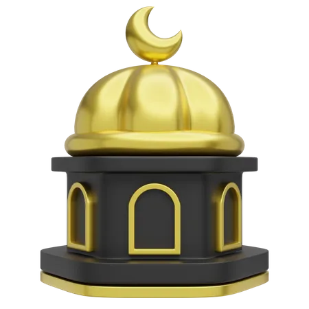 E a cúpula da mesquita  3D Icon