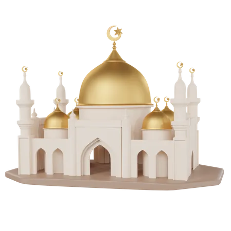 Mesquita dourada  3D Icon