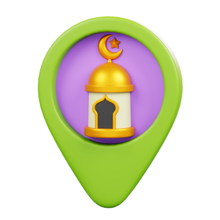 Localização da mesquita  3D Icon