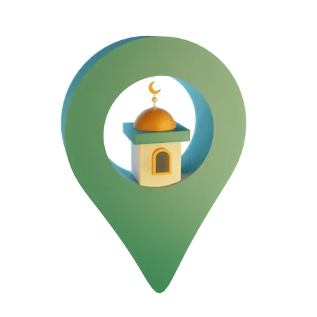 Localização da mesquita  3D Icon