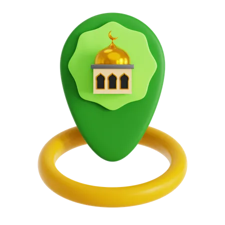 Localização da mesquita  3D Icon