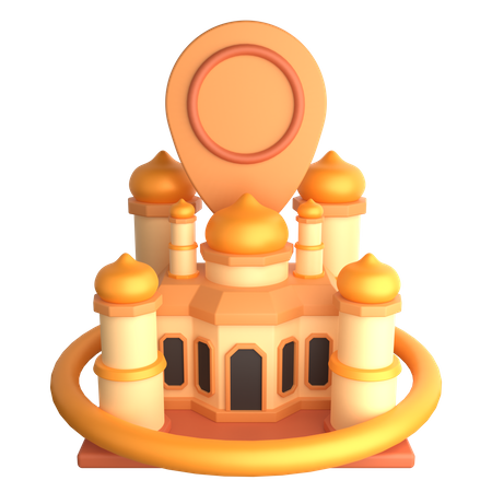 Localização da mesquita  3D Icon