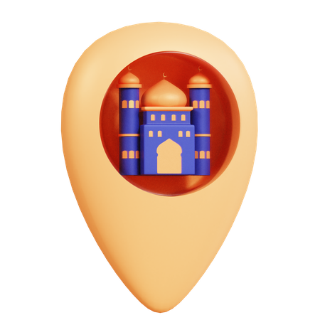 Localização da mesquita  3D Icon