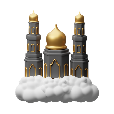 Mesquita nas nuvens  3D Icon