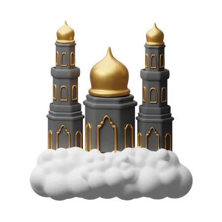 Mesquita nas nuvens  3D Icon