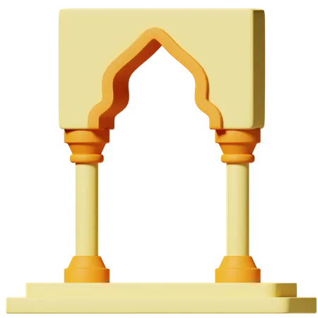 Portão da mesquita  3D Icon