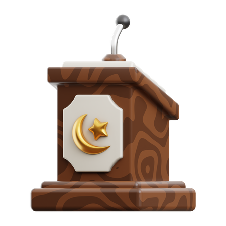 E o púlpito  3D Icon