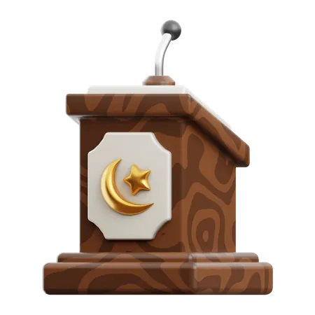 E o púlpito  3D Icon