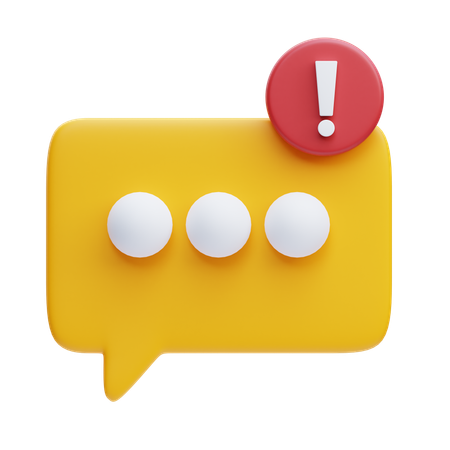 메시지  3D Icon