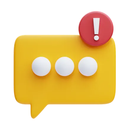 메시지  3D Icon